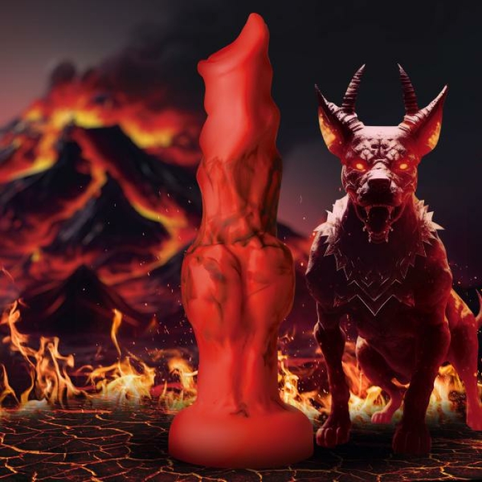 Fire Hound Silicone Dildo - Large - Image 1
