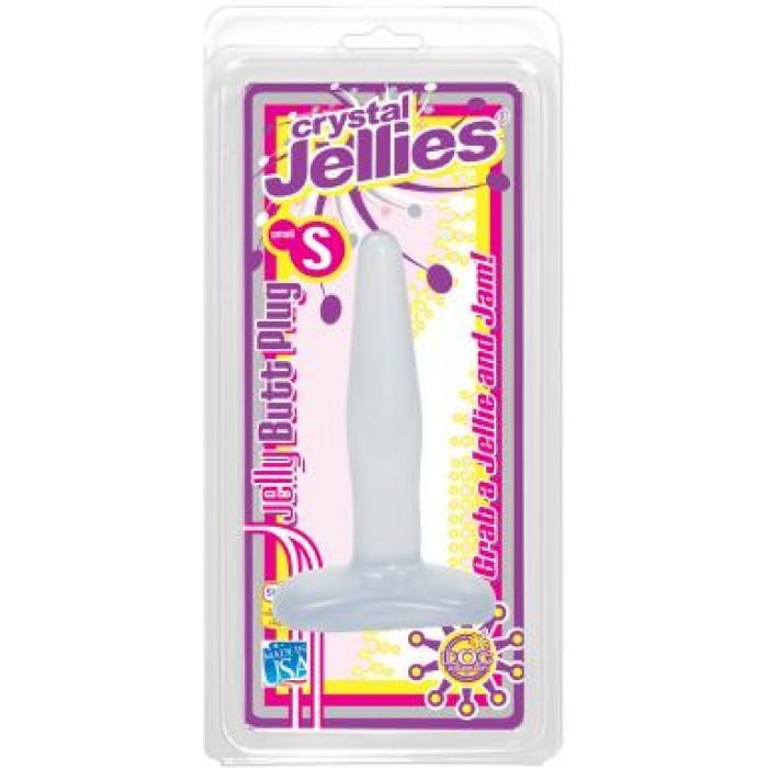 Crystal Jellies Jelly Butt Plug Small - Clear - Image 3