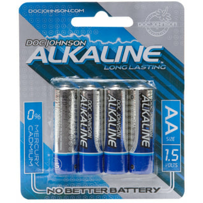 Doc Johnson Alkaline Batteries - 4 Pack AA - Image 1