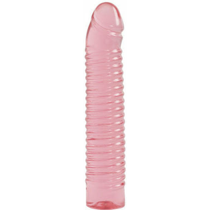 Vivid Ribbed Jellie Cock Sunrise - Pink - Image 1