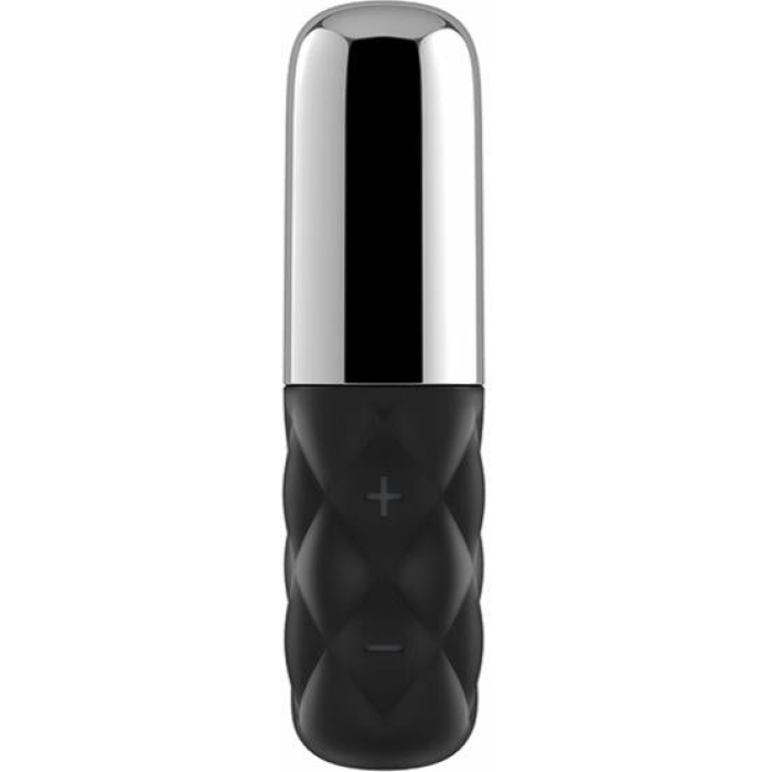 Satisfyer Mini Sparkling Darling Vibrator Black Silver - Image 1