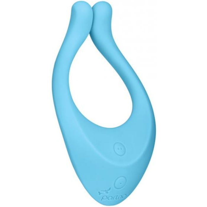 Satisfyer Partner Multifun 1 Blue Couples Vibrator - Image 2