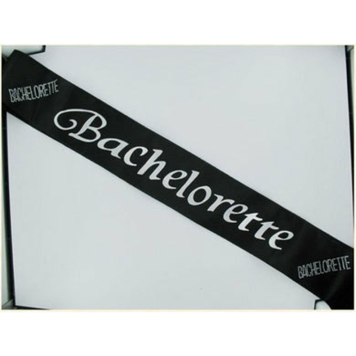 Bachelorette Black Sash - Image 1