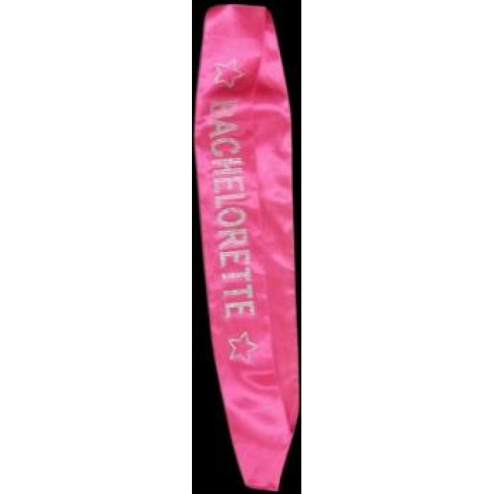 Bachelorette Sash with Crystals Black - Image 1