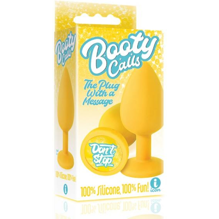 The 9's Booty Call Butt Plug Yellow Don't Stop - Image 1