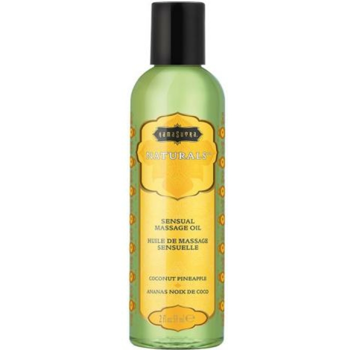 Naturals Massage Oil Coconut Pineapple 2oz - Image 1