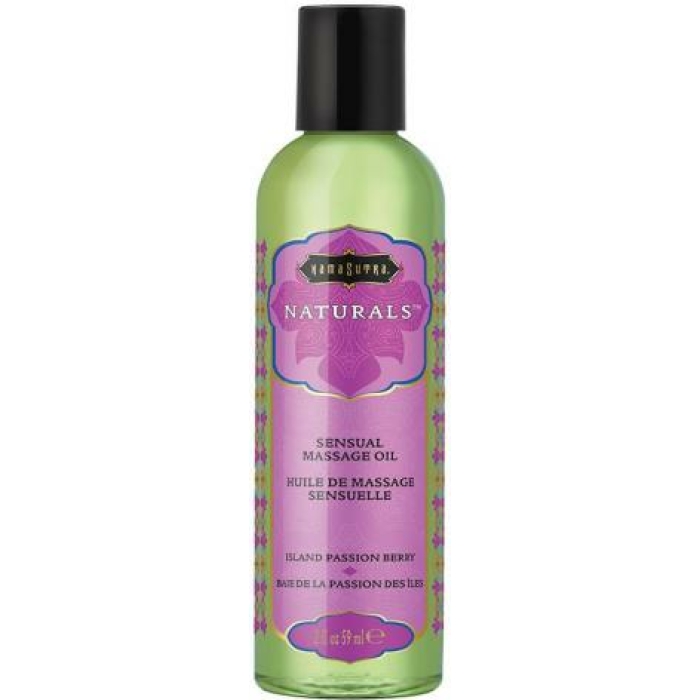 Massage Oil Natural Island Passion Berry 2fl Oz - Image 1