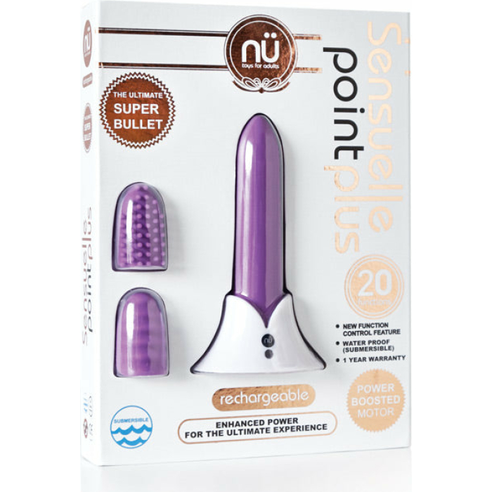 Nu Sensuelle Point Plus Rechargeable Bullet - Purple - Image 1