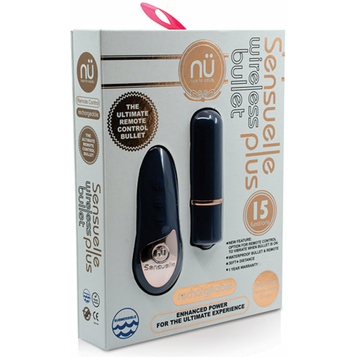 Nu Sensuelle Remote Control Wireless Bullet Plus - Navy Blue - Image 1