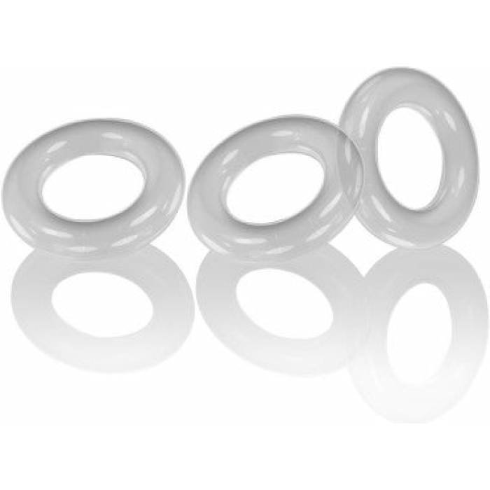 Oxballs Willy Rings - Clear Pack of 3 - Image 1