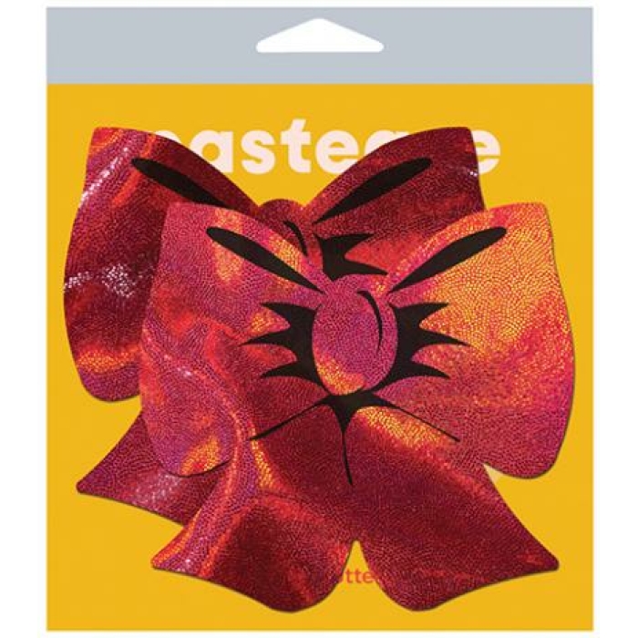 Pastease Red Holographic Bow Fuller Coverage - Image 1