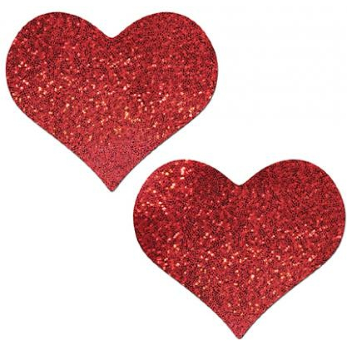 Pastease Heart Glitter Red Fuller Coverage - Image 2