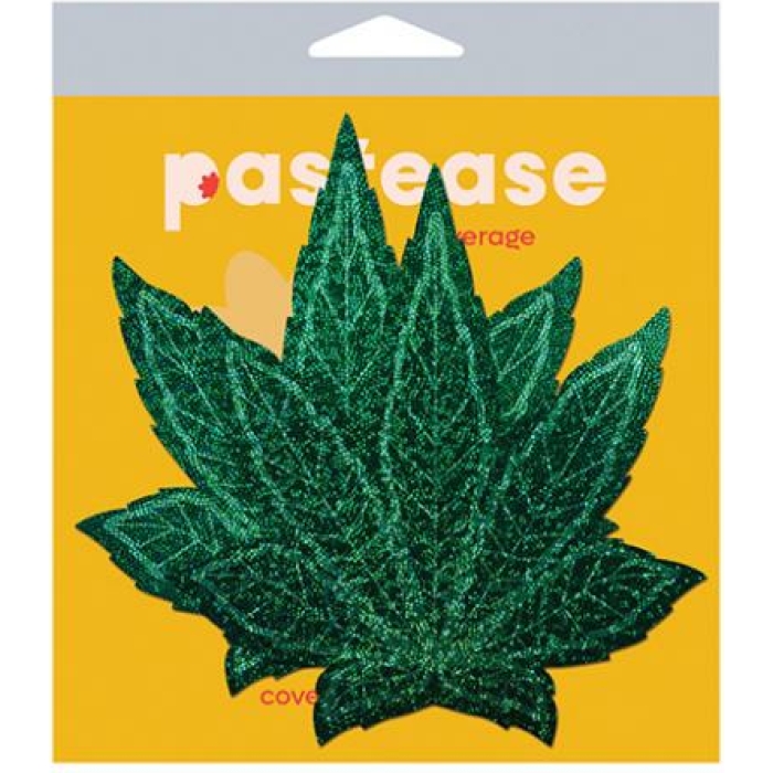 Pastease Pot Leaf Glitter Green Fuller Coverage - Image 1