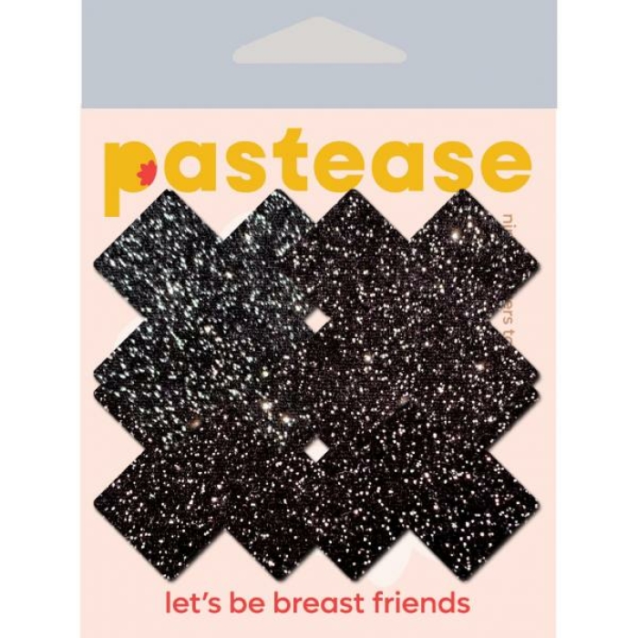 Petites Plus X :small Sparkle Black Plus Nipple Pasties - Image 1