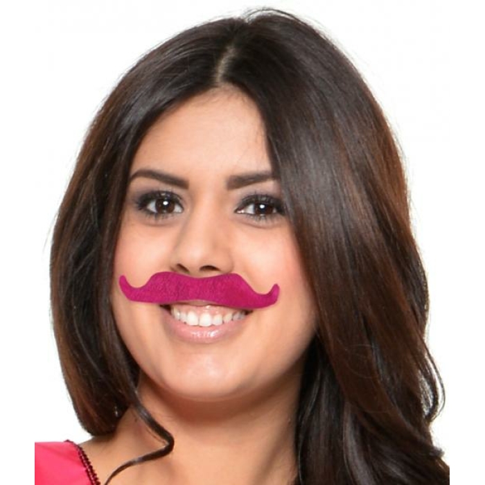 Mustache Party Kit Favors 6 Count Pink - Image 2