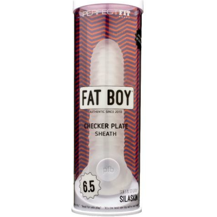 Perfect Fit Fat Boy 6.5 inches Checker Plate Sheath Clear - Image 3