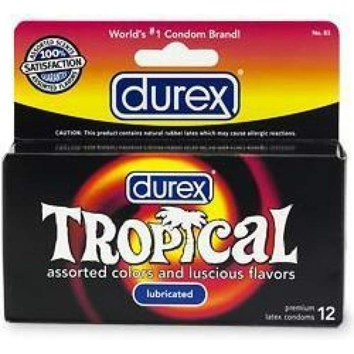 Durex condoms tropical color and scents - box of 12 - Image 2