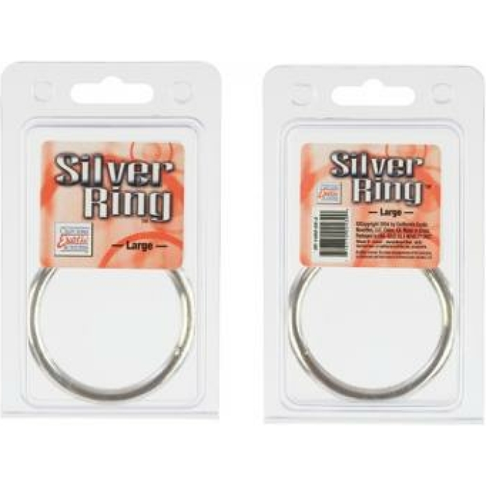 Silver Cock Ring - Large - Image 3