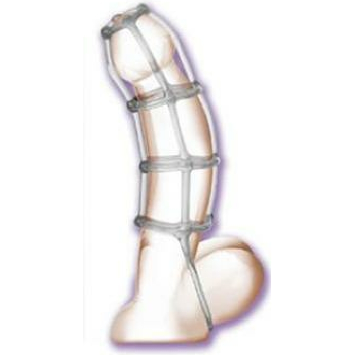 Cock Cage Enhancer 4.5 Inch - Clear - Image 1