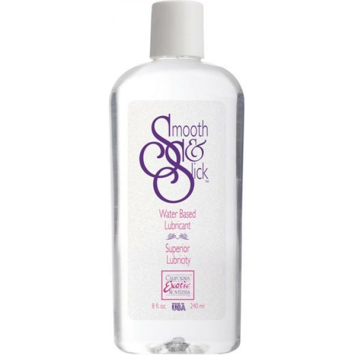 Smooth and Slick Water Based Lubricant 8 oz - Image 1