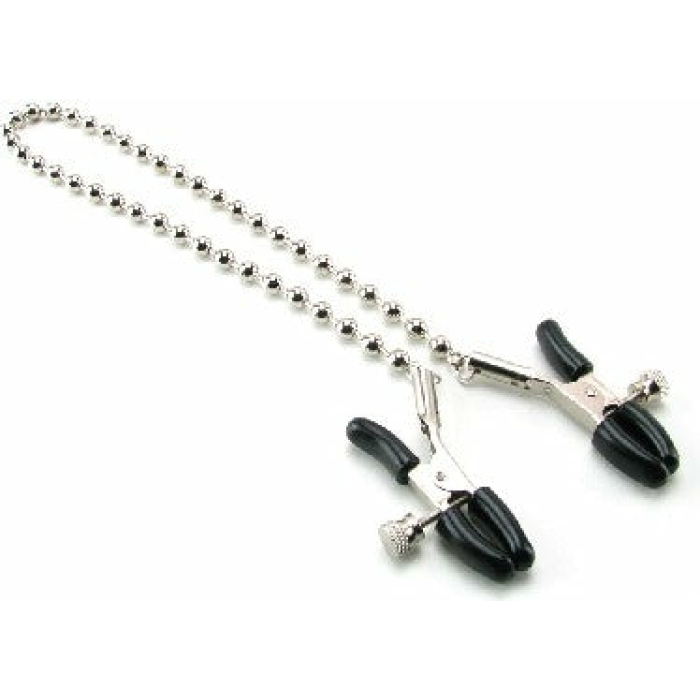 Nipple Clamps Silver Beaded Chain - Image 3