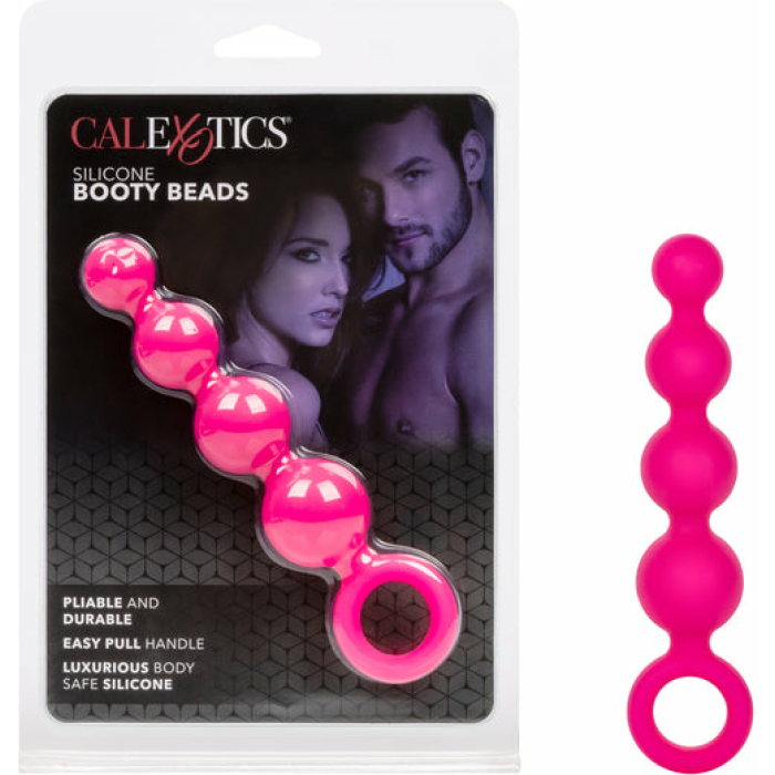 Calexotics Silicone Booty Beads - Pink - Image 1