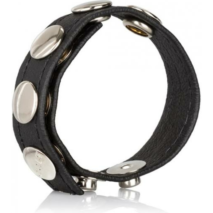 Colt Leather Cock Ball Strap 5 Snap Fastener Black - Image 1