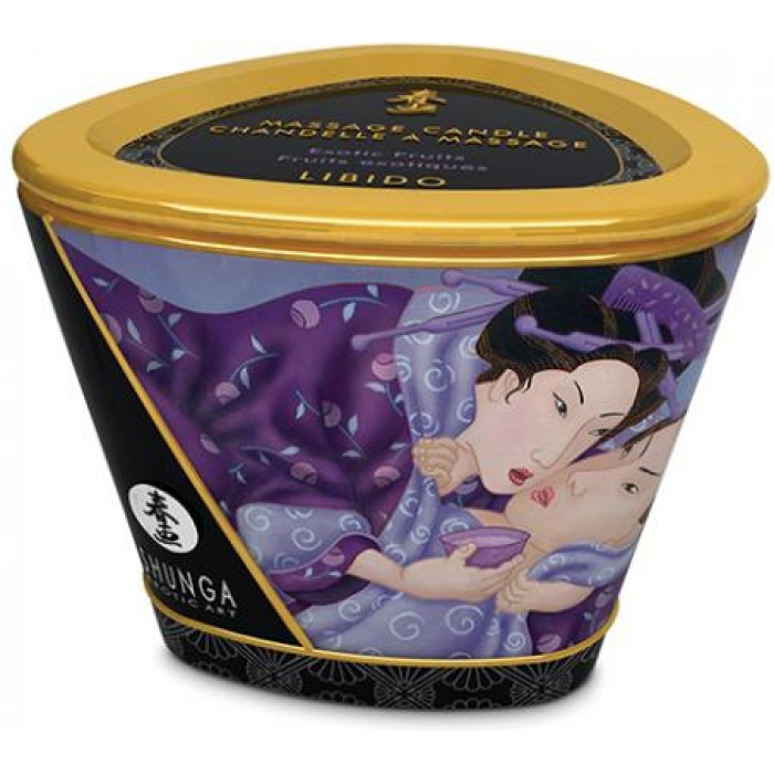 Shunga Massage Candle Libido Exotic Fruits 5.7oz - Image 2