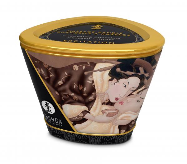 Shunga Massage Candle Intoxicating Chocolate 5.7oz - Image 2