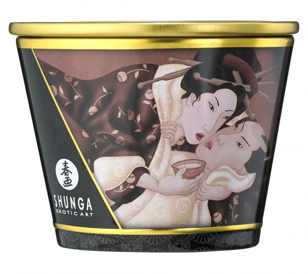 Shunga Massage Candle Intoxicating Chocolate 5.7oz - Image 3