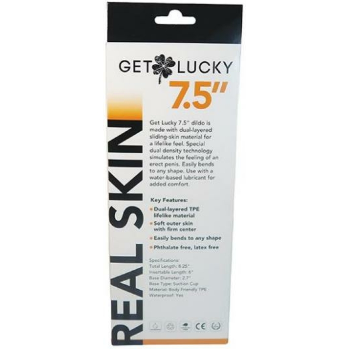 Shibari Get Lucky 7.5 Real Skin Dark Brown " - Image 2