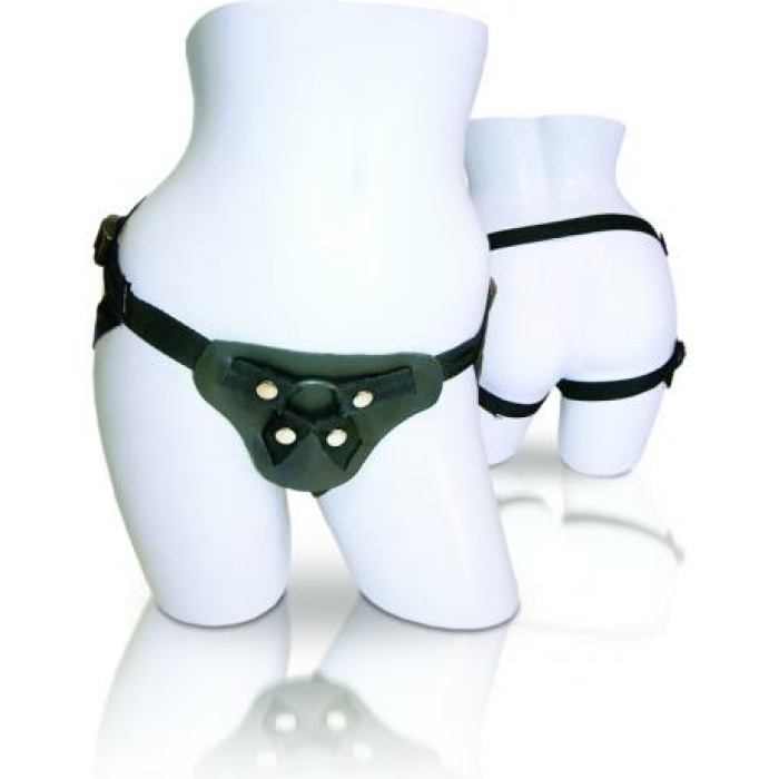 Latigo Leather Harness by Sportsheets - Image 1