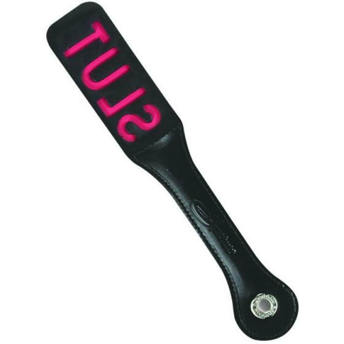 12" Leather Slut Paddle - Image 1