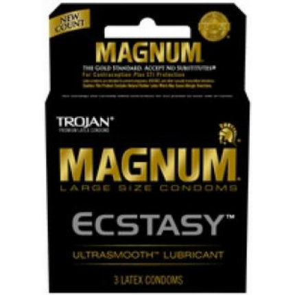 Trojan Magnum Ecstasy Latex Condoms 3 Pack