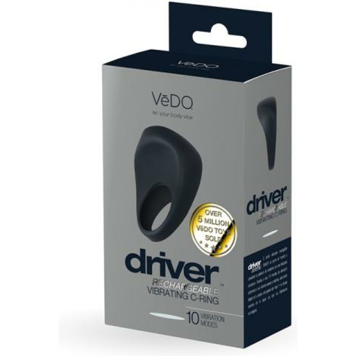 Vedo Driver Rechargeable Vibrating C-ring Black - Image 1