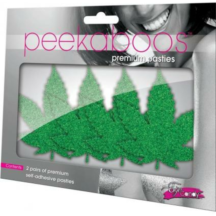 Peekaboos Mary Jane Pasties Green 2 Pairs - Image 2