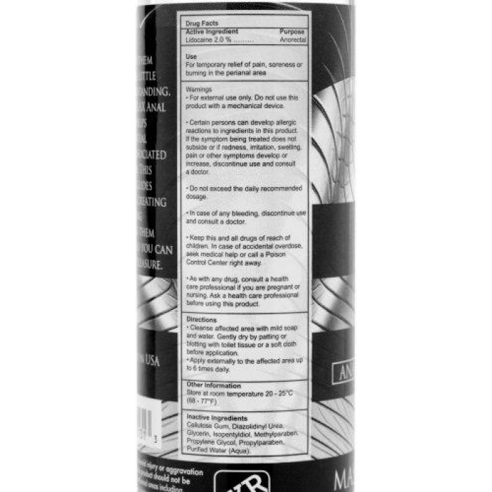 Ass Relax Anal Desensitizing Lubricant 4.25oz - Image 2