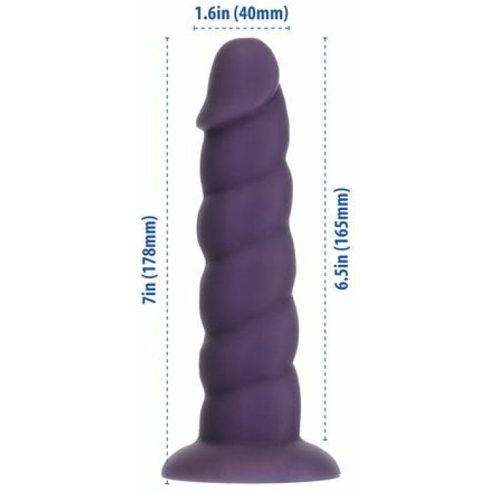 Addiction Unicorn Fantasy Dong 7 In. Purple With Powerbullet - Image 3