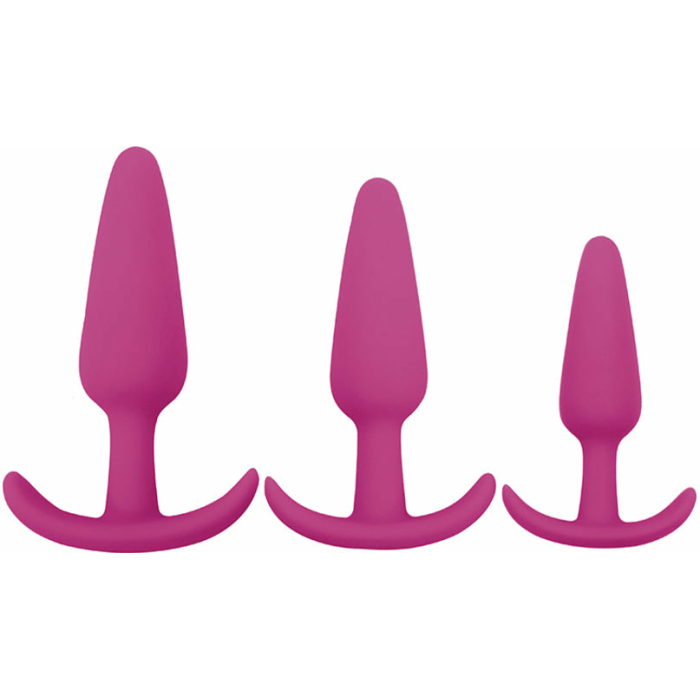 Gossip Rump Rockers 3 Piece Anal Training Set Pink - Image 1