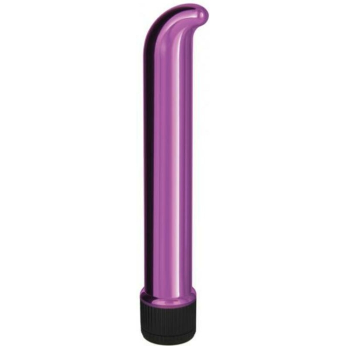 Erotic Toy Company Chrome Classics 7 Inch G Spot Vibe Pink - Image 1