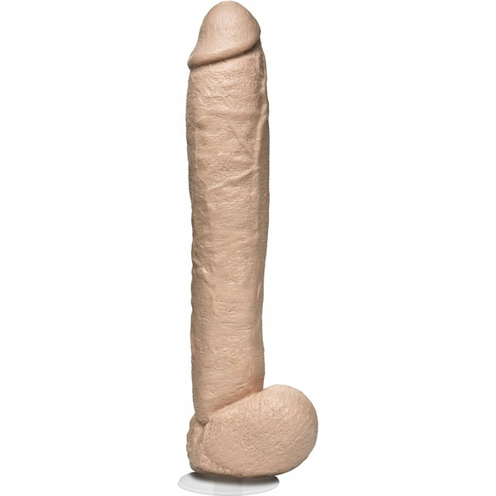 The Naturals 12 inches Dong With Balls Beige - Image 1