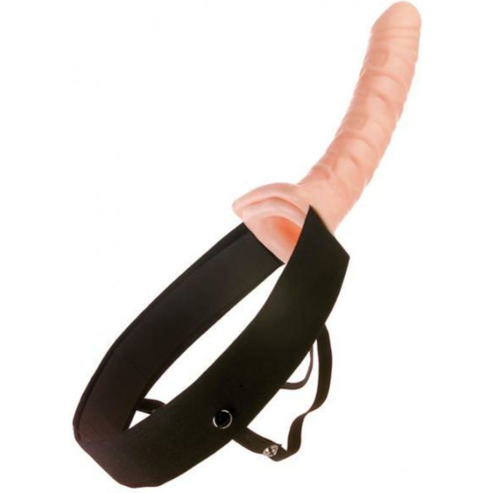 Fetish Fantasy 10 inches Hollow Strap On Beige - Image 2