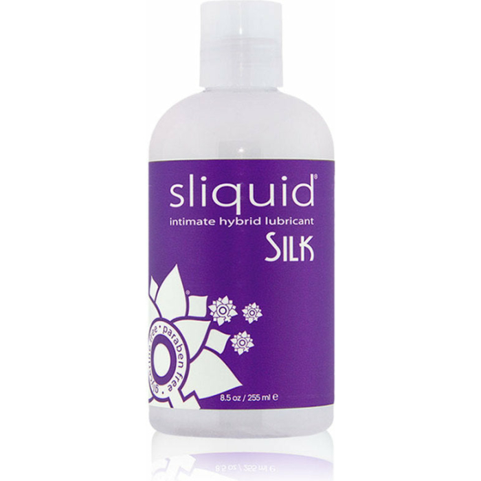 Sliquid Naturals Silk Hybrid Lubricant 8.5oz - Image 1