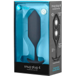 B-Vibe Snug Plug 4 Black 9oz Weight - Image 3