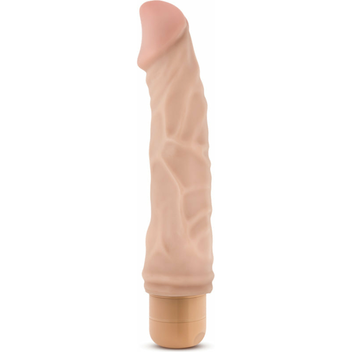 Dr Skin Cock Vibe #6 9 inches Dong Beige - Image 1