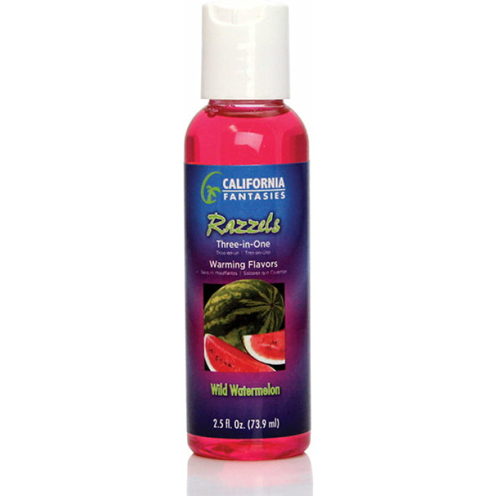 Razzels Warming Lubricant - 2.5 oz Wild Watermelon - Image 1