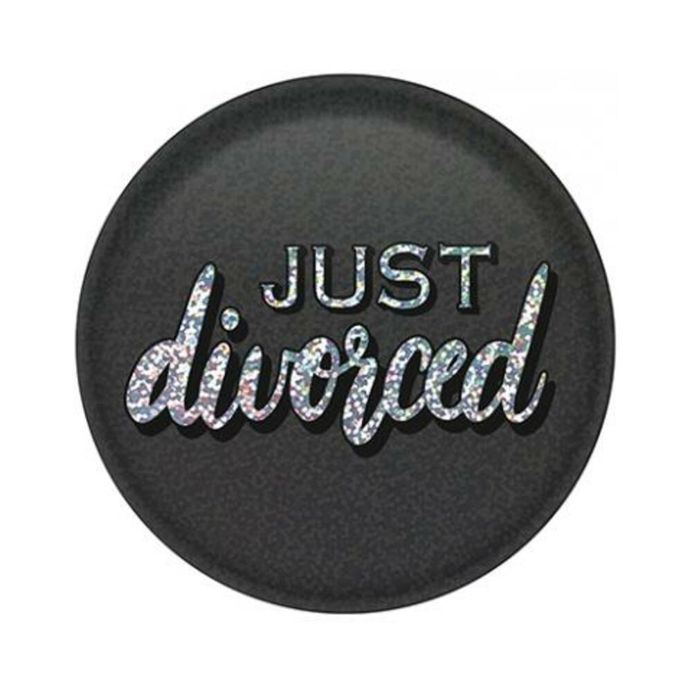 022735002210_1 Just Divorced Button - Image 1