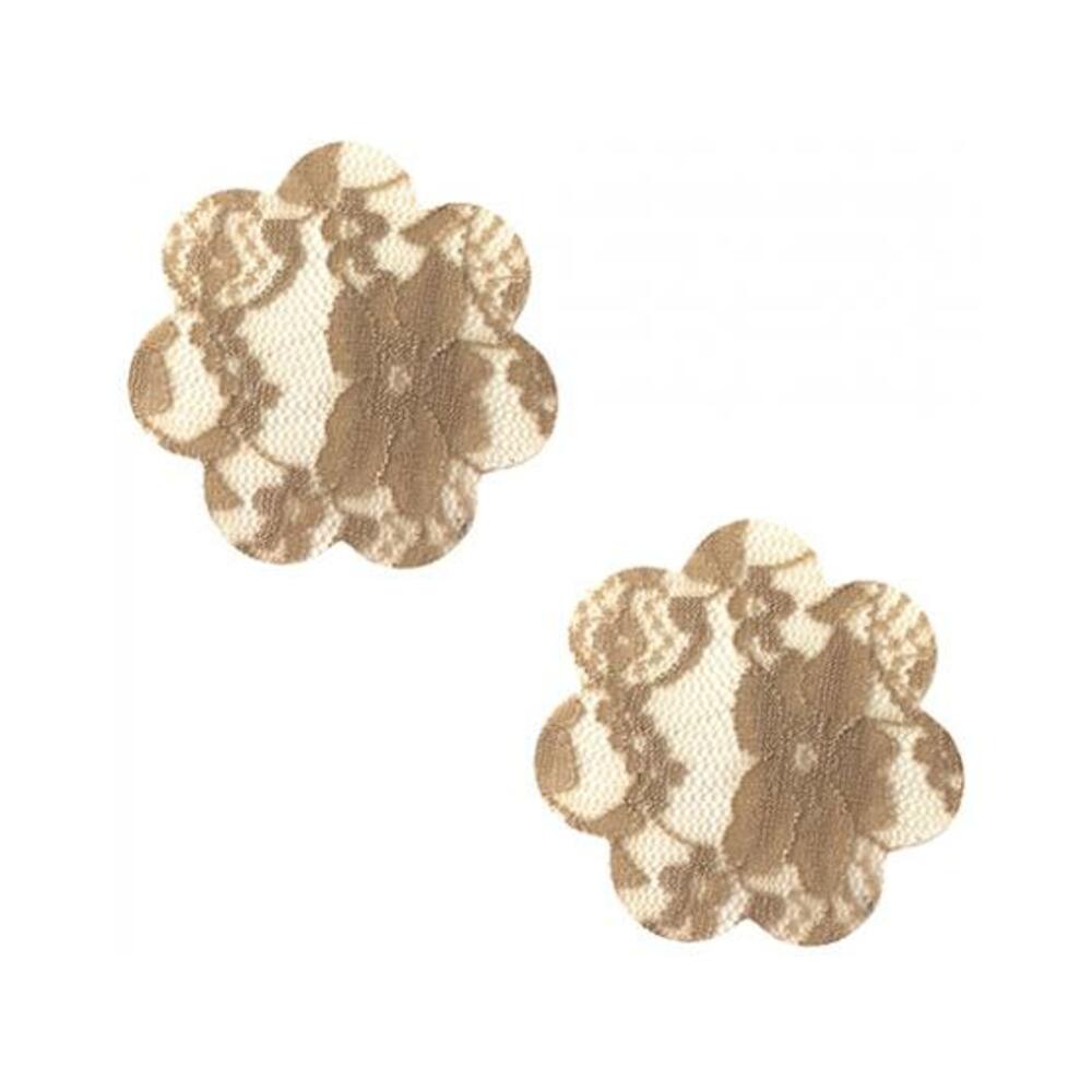 045923592980_1 Neva Nude Lace Petal Flower Pasties - Nude O/s - Image 1