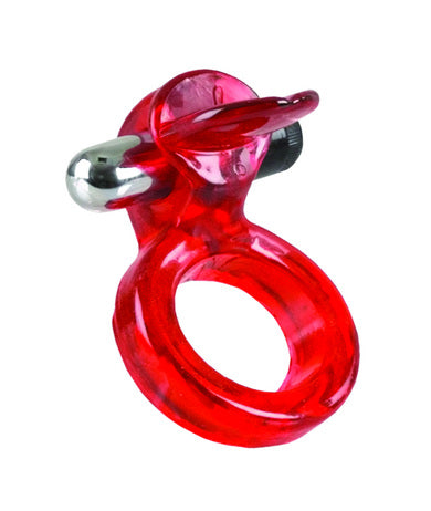 1829-11-3n-1 Clit Flicker With Wireless Stimulator - Red - Image 1