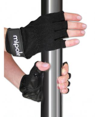 2029-90 MiPole Dance Pole Gloves (Pair) Small - Black - Image 1